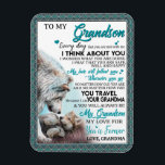 Magnet Flexible Love Grandson | Letter To My Grandson From Grandma<br><div class="desc">Love Grandson | To My Grandson My Love For You Is Forever</div>