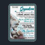 Magnet Flexible Love Grandson | Letter To My Grandson From Grandma<br><div class="desc">Love Grandson | To My Grandson My Love For You Is Forever</div>