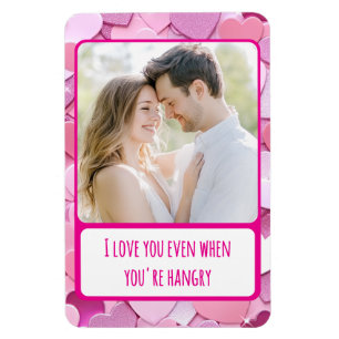 Magnet Flexible Love Heart Confetti Vous êtes passionné Flexible