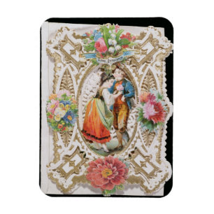 Magnet Flexible Love, Innocence, Valentine card, c.1870 (colour li