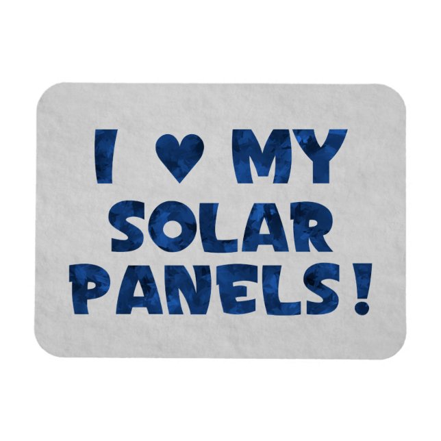 Magnet Flexible Love My Solar Panels (Horizontal)