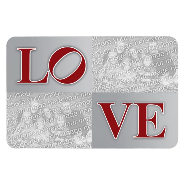 Magnet Flexible LOVE Philadelphia Enregistrer la date Custom Magne (Horizontal)