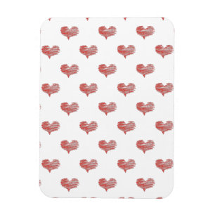 Magnet Flexible Love Valentine's Day Red Heart Sketch