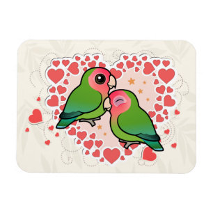 Magnet Flexible Lovebird Love Heart