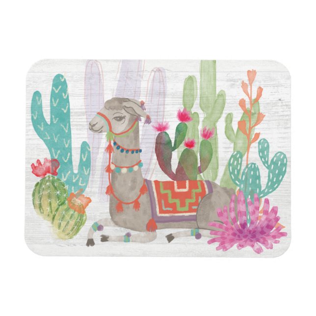 Magnet Flexible Lovely Llamas I (Horizontal)