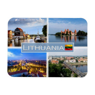 Magnet Flexible LT Lituanie - Klaipeda - Île Trakai -