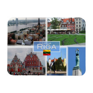 Magnet Flexible LT Lituanie Lettonie Lietuva - Riga -