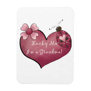 Magnet Flexible Lucky Me Je suis un cadeau de grand-mère