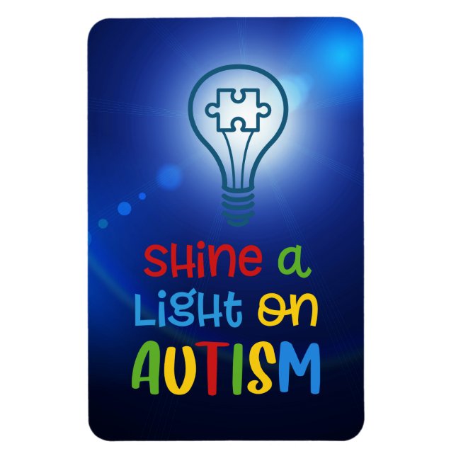Magnet Flexible Lumière sur l'autisme (Vertical)