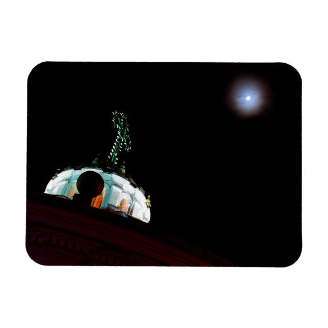 Magnet Flexible Lune & cross, Quito, Equateur (Horizontal)