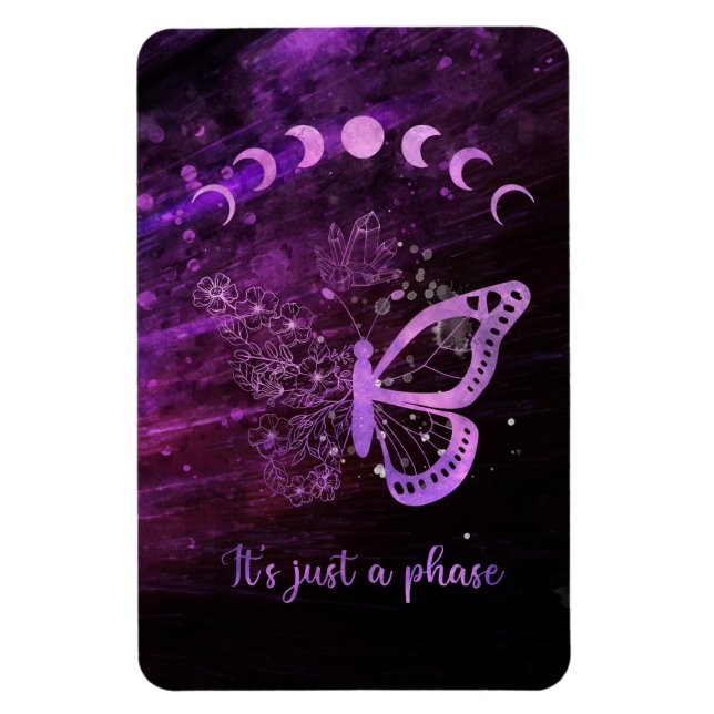 Magnet Flexible Lune et papillon (Vertical)