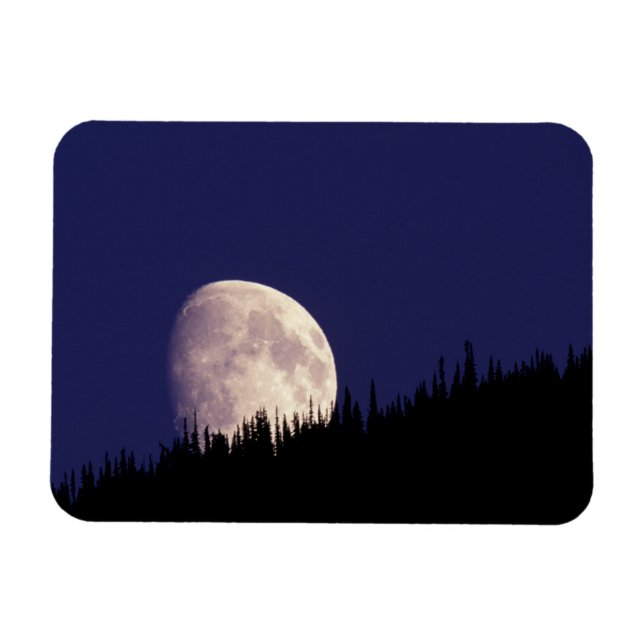 Magnet Flexible Lune & Forêt | Glacier National Park Montana (Horizontal)