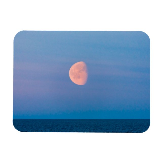Magnet Flexible Lune sur la mer de Béring | Extrême-Orient russe (Horizontal)