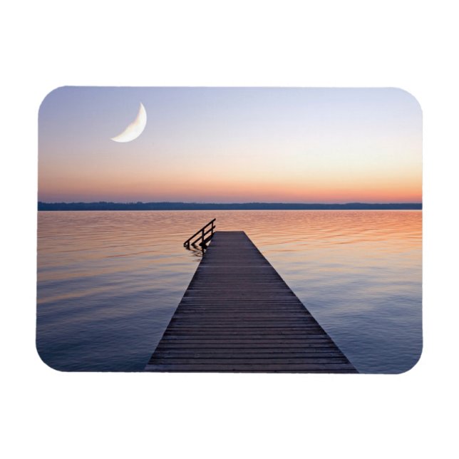 Magnet Flexible Lune sur la passerelle de Buscharner | Lac de Star (Horizontal)