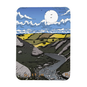Magnet Flexible Lune sur la vallée