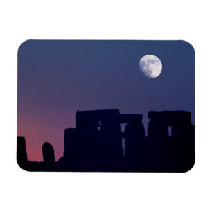 Magnet Flexible Lune sur Stonehenge   Wiltshire, Angleterre