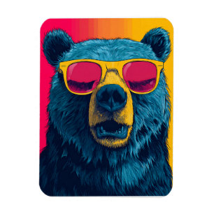 MAGNET FLEXIBLE LUNETTES DE SOLEIL OURS GRIZZLI GRAND AIMANT FLEXI