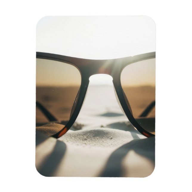Magnet Flexible Lunettes de soleil sur le sable (Vertical)
