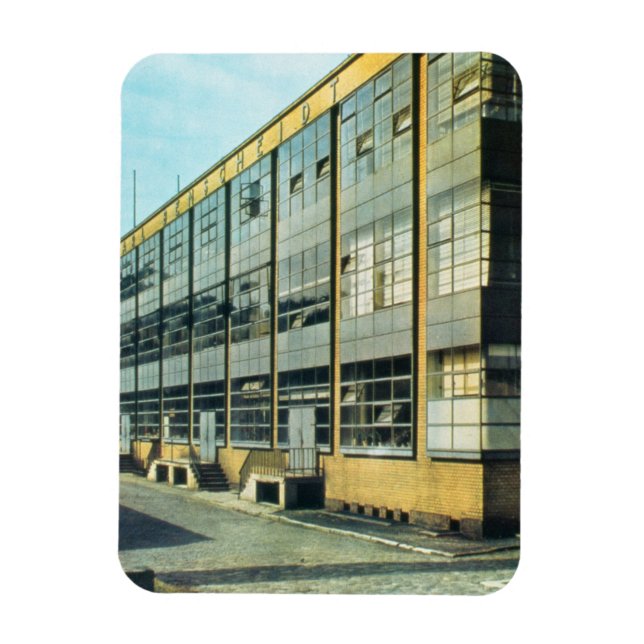 Magnet Flexible L'usine de chaussures Fagus, conçue par Walter Gro (Vertical)