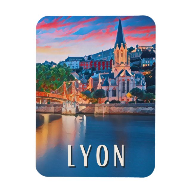 Magnet Flexible Lyon Photo Vintage (Vertical)