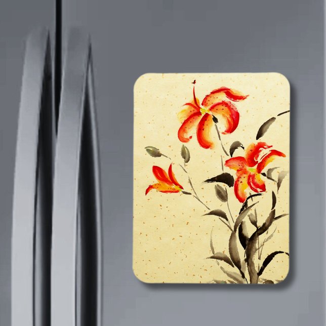 Magnet Flexible Lys de tigre - rouge (Créateur téléchargé)