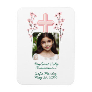 Magnet Flexible Ma première sainte communion Photo personnalisée F