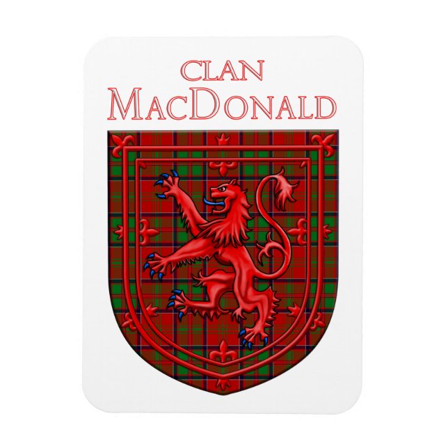 Magnet Flexible MacDonald de Glencoe Tartan Scottish Plaid (Vertical)