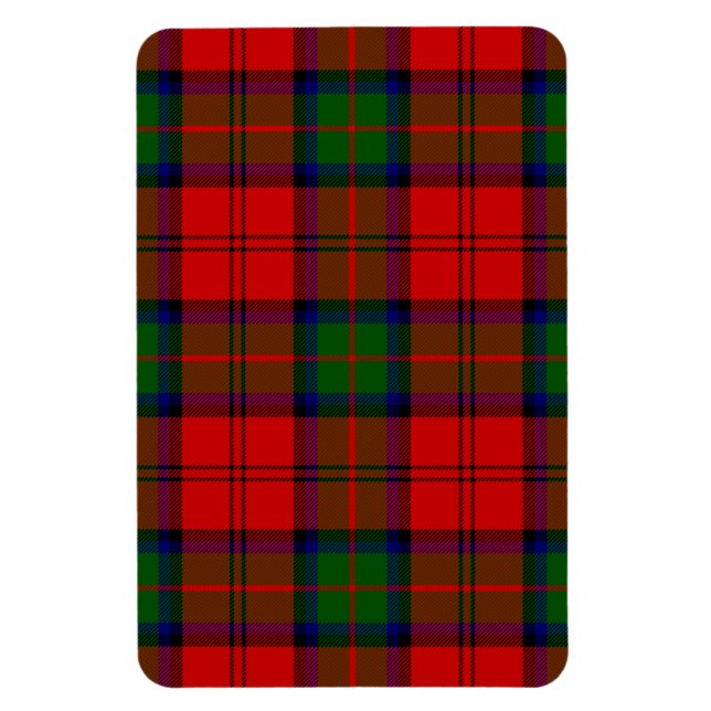 Magnet Flexible MacDuff tartan red green plaid (Vertical)