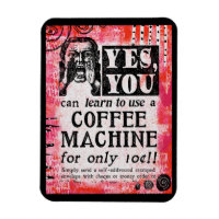 Machine à café - Funny Vintage Ad