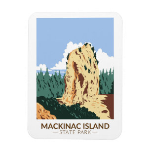 Magnet Flexible Mackinac Island State Park Michigan Pain de sucre