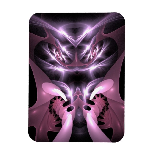 Magnet Flexible Mad Man Mating Mantis en violet (Vertical)