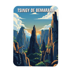 Magnet Flexible Madagascar Parc national Tsingy de Bemaraha Voyage