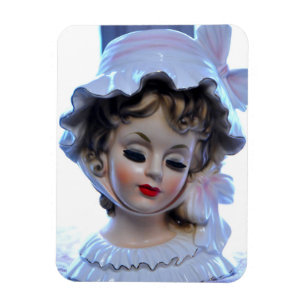 Magnet Flexible Madame victorienne dans le vase hérissé à tête de
