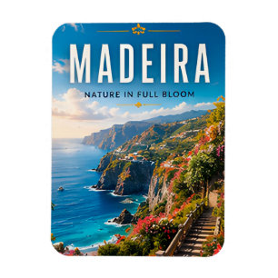Magnet Flexible 🌸 Madère Portugal Falaises Côtières Décoration Ma