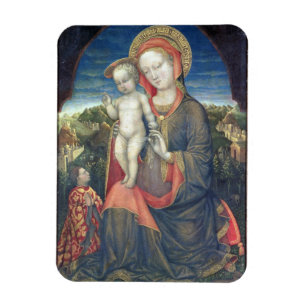 Magnet Flexible Madonna de l'humilité adoré par Leonello d'Este