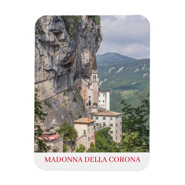 Magnet Flexible Madonna della Corona Vue du sanctuaire aimant frig (Vertical)