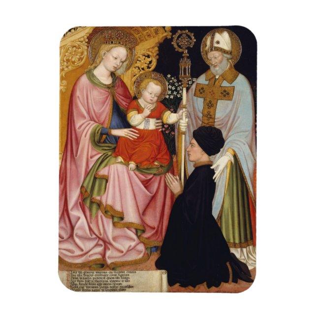 Magnet Flexible Madonna et l'enfant avec le donateur (Vertical)