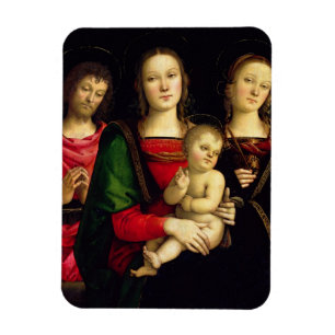 Magnet Flexible Madonna et l'enfant avec St John le baptiste