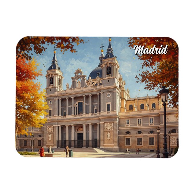 Magnet Flexible Madrid Espagne Almudena Voyage (Horizontal)