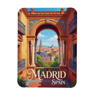 Magnet Flexible Madrid Espagne Architecture Historique Voyage Espa