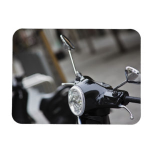 Magnet Flexible Madrid, scooter Vespa noir