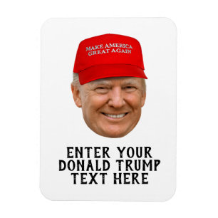 MAGNET FLEXIBLE MAGA DE DONALD TRUMP PERSONNALISÉ