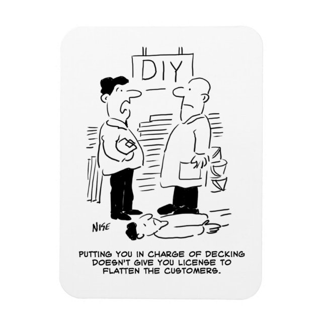 Magnet Flexible Magasin de détail Superstore Travailleur et gestio (Vertical)