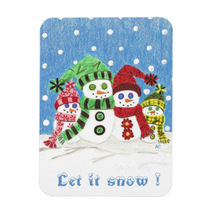 Magnet Flexible Magasin Premium Snowmen