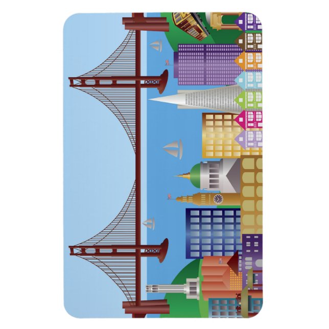 Magnet Flexible Magazine de San Francisco City (Vertical)