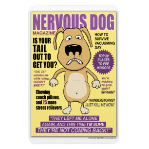 Magnet Flexible Magazine Nervous Dog 4'' x 6''' Photo Magazine