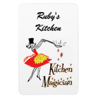 Magicien de cuisine Rétro Aimant de réfrigérateur 