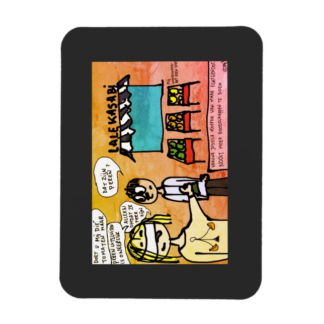 Magnet Flexible Magneet Vrouwe Justitia ne fait pas de courses (Vertical)