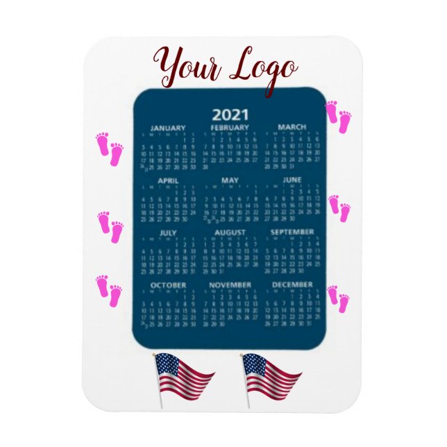 Magnet Flexible #MagnetCalendar - Calendrier publicitaire 2021 Mag (Vertical)