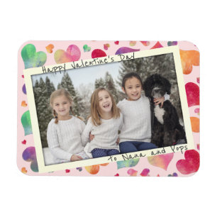Magnet Flexible Magnetic Valentine's Day Grand-parents Carte photo